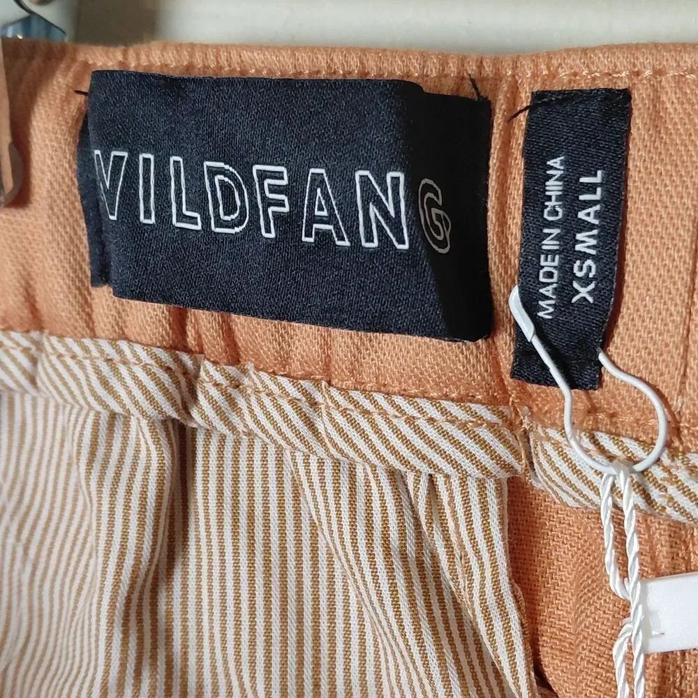 Wildfang The Essential Drawstring Pant Light orange Extra Small NWT - Picture 4 of 10